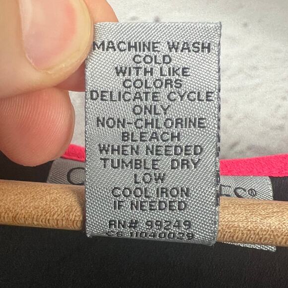 Catherines Womens 1X Minimalist Career Artsy Modest Y2K 90s Colorblock Blouse - Picture 6 of 9